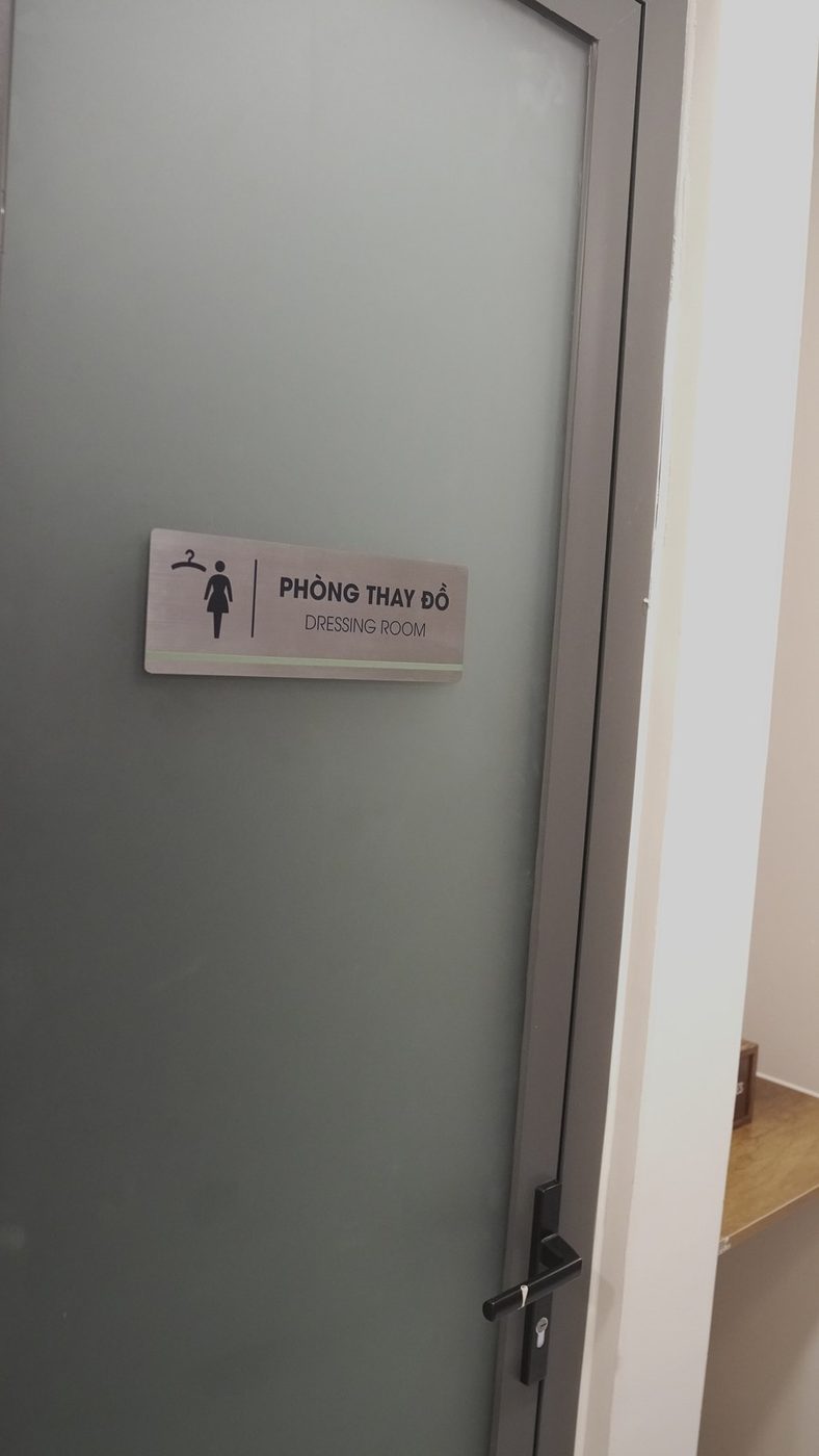 The dressing room